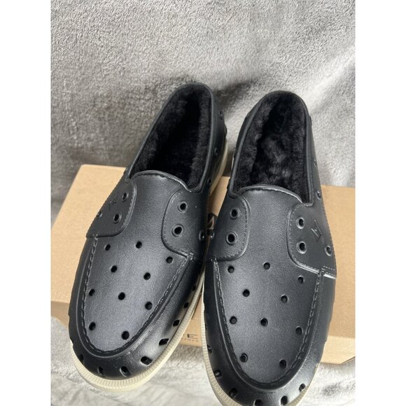 Sperry Men's Black Authentic Original Float Slip-on Boat Shoes Size 10M - Picture 2 of 7